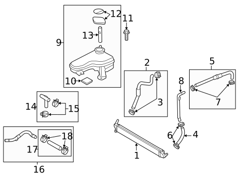 Inverter Cooling Components for 2014 Kia Optima #0