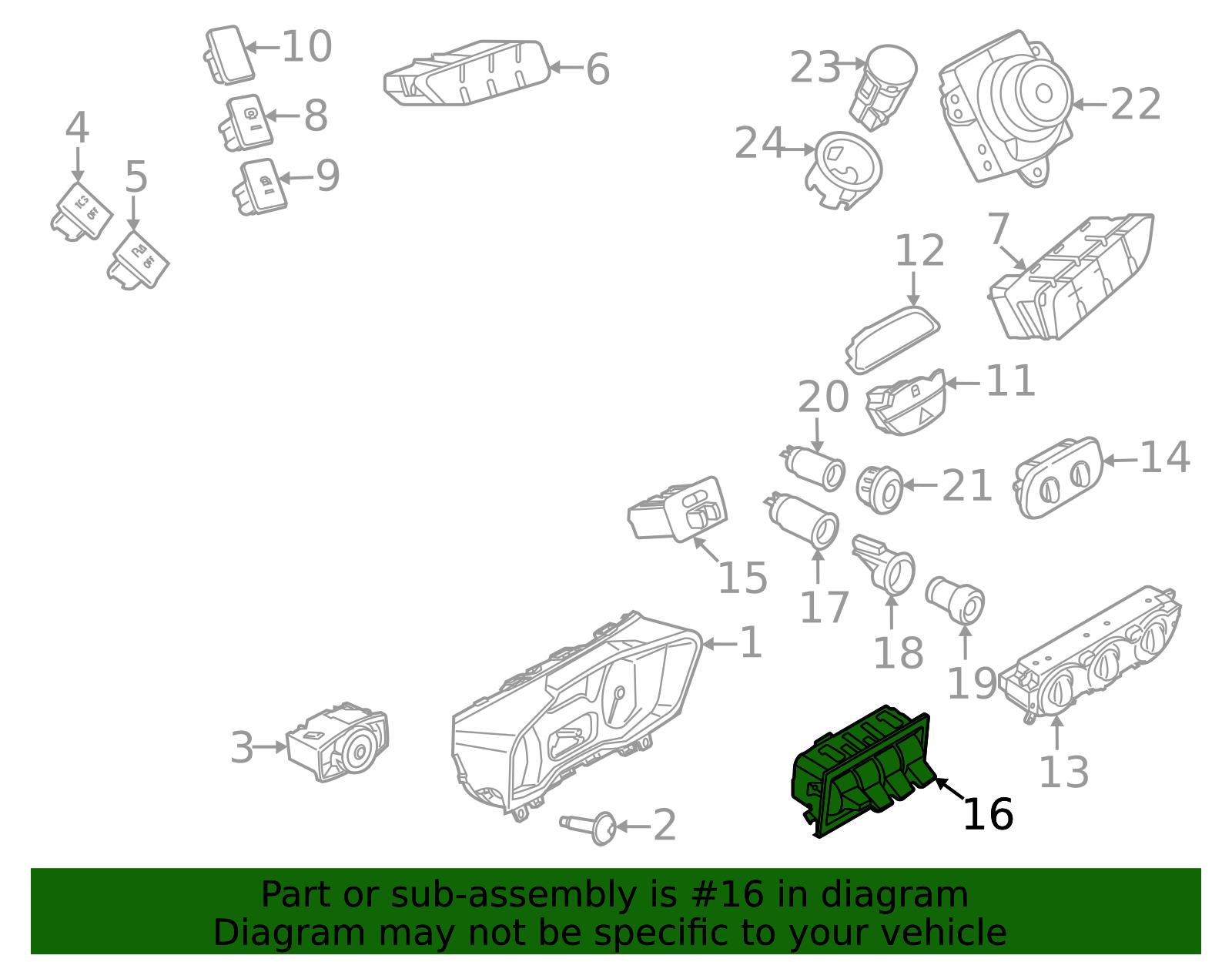 Sw8850 2020-2026 Ford Motorcraft Switch sw8440 | TascaParts.com