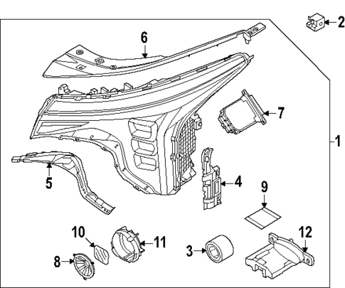 Headlamp Components for 2025 Kia K4 #0