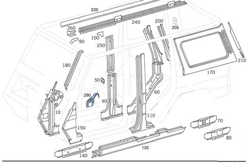 Side Panels for 2011 Mercedes-Benz G 55 AMG&reg; #0