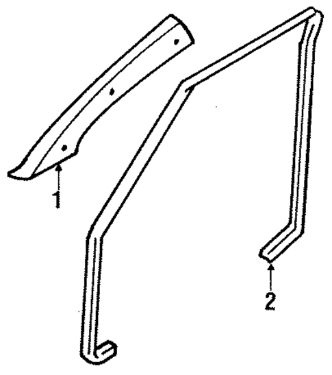 Interior Trim - Pillars for 1992 Nissan NX #1
