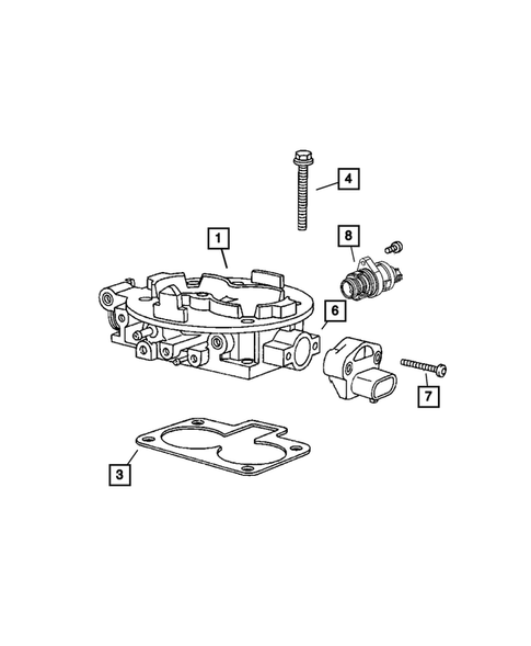 Throttle Body for 2004 Dodge Dakota #0