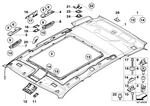 51163411886 - : Bracket, Front Right Grab Handle for BMW Image