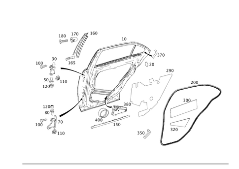 Rear Doors for 2016 Mercedes-Benz E250 #0
