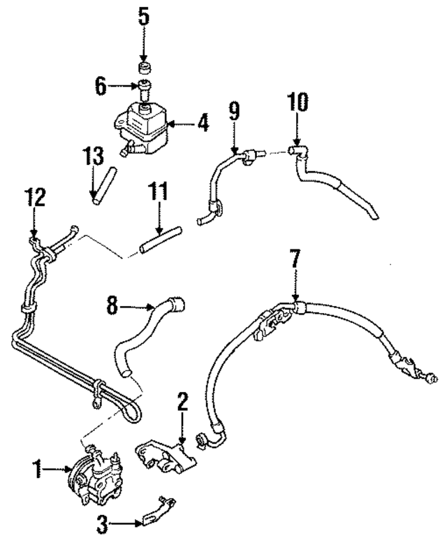 BC1D32684F - : Power Steering Return Hose for Mazda Image