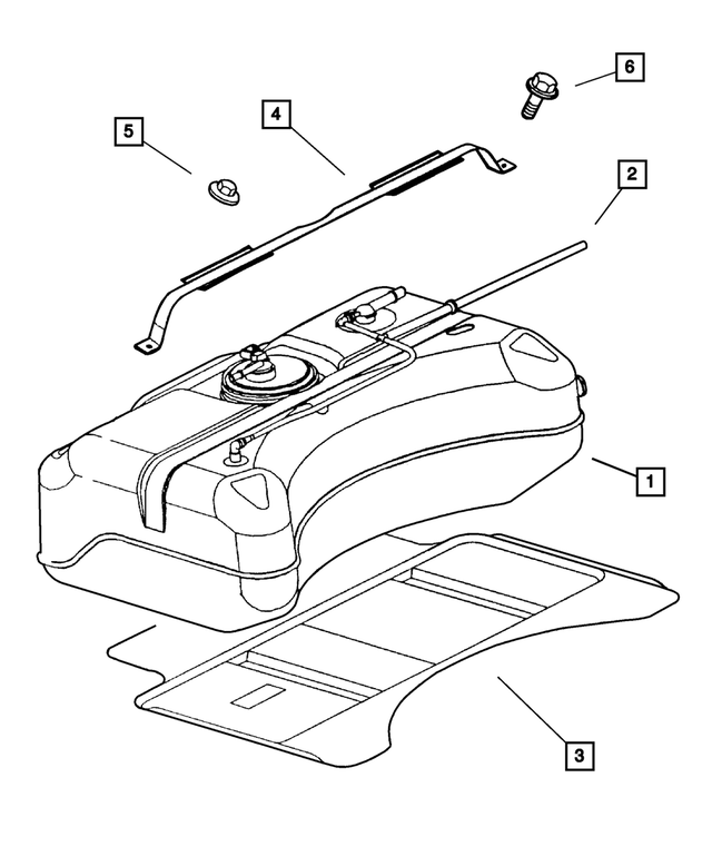 4848940AB - Fuel: Fuel Tank Heat Shield for Mopar Image
