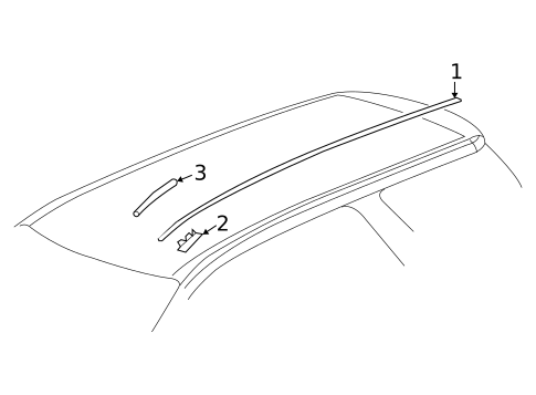 Exterior Trim - Roof for 2015 Chevrolet Traverse #0
