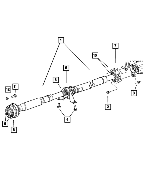 Drive Shaft for 2009 Dodge Challenger #0