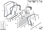 51359447509 - : Shaft Cover Outer Rear Door Left for BMW Image