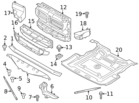 Radiator Support for 2014 BMW 535i GT xDrive #0