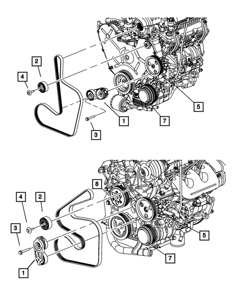 Pulleys and Related Parts for 2008 Chrysler Town & Country #0