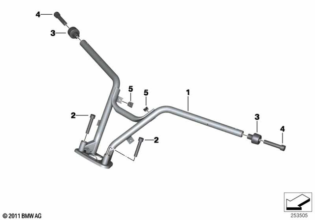 32718551651 - : Handlebar                 for BMW-Motorrad Image