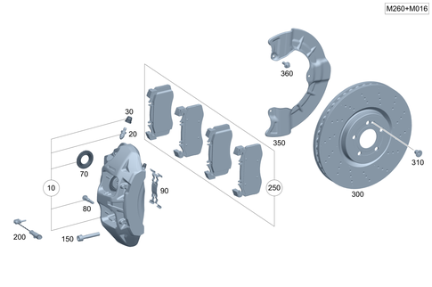 Front Wheel Brake for 2020 Mercedes-Benz A35 AMG #0