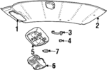 F8AZ5404105AAA - Body: Sun-visor for Ford Image image