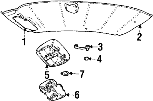 1W7Z5404105AAB - : Sun Visor for Ford Image