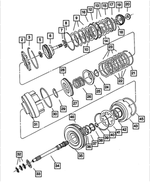 4431669AB - Automatic Transaxle 4 Speed: Transmission O/Drive Clutch Plate for Chrysler: 200, 300, 300M, Concorde, Pacifica, PT Cruiser, Sebring, Town &amp; Country, Voyager | Dodge: Avenger, Caravan, Challenger, Charger, Dakota, Durango, Grand Caravan, Intrepid, Journey, Magnum, Neon, Nitro, Ram 1500, Stratus | Jeep: Liberty, Wrangler | Ram: 1500, C/V, Dakota, ProMaster 1500, ProMaster 2500, ProMaster 3500 Image