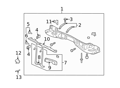 Front Panel for 2005 Pontiac Bonneville #0