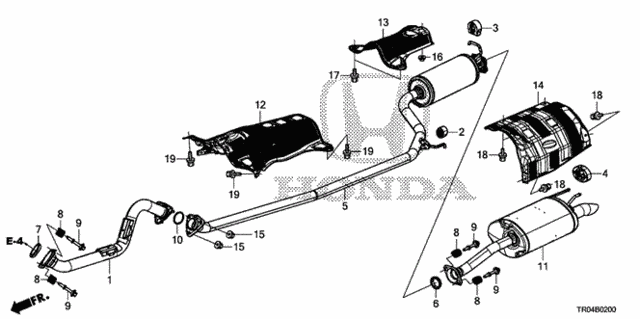 Exhaust Pipe - Muffler (1.8L) for 2012 Honda Civic #0