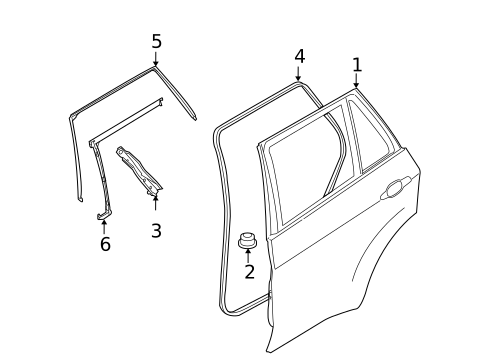 Door & Components for 2011 BMW X6 #0