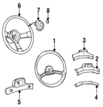 17989371 - Steering: Steering Wheel for Buick: Regal Image