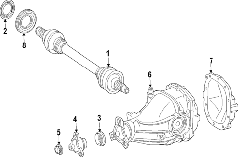 Axle Shafts & Joints for 2021 Mercedes-Benz C63 AMG #0