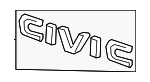 75722T60A01 - Body: Nameplate for Honda Image
