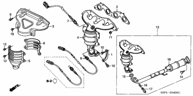 Exhaust Manifold (SOHC/VTEC) for 2001 Honda Civic #0