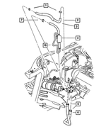 52088918AH - Steering: Power Steering Return Hose for Mopar Image