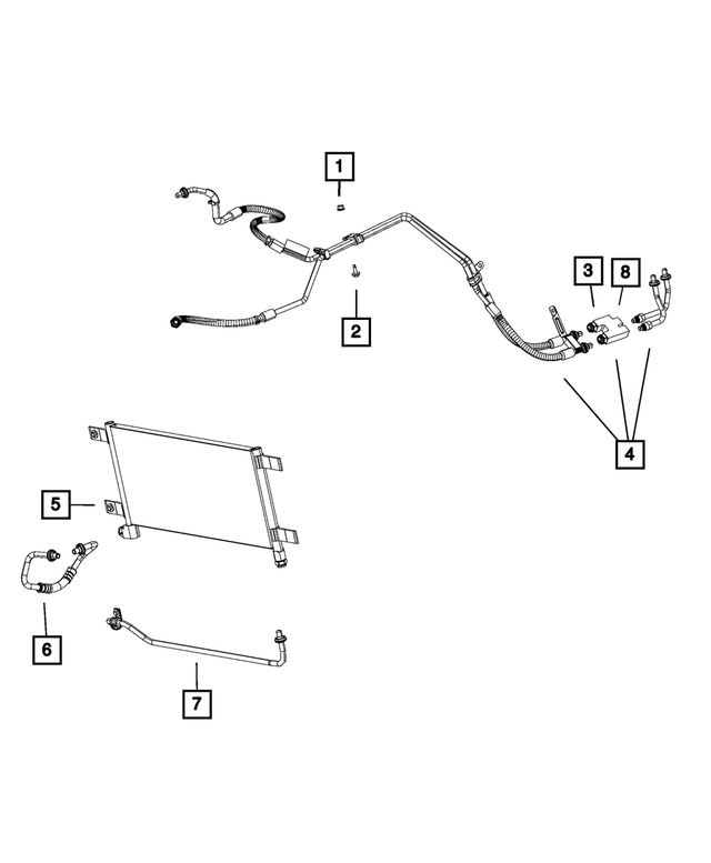52014715AA - Cooling: Transmission Oil Cooler for Mopar Image image
