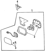76200SV5A06ZC - Body: Mirror Assembly for Honda: Accord Image