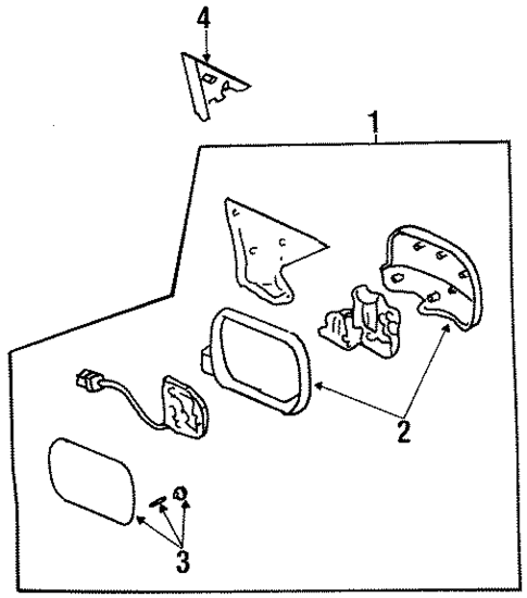 Outside Mirrors for 1997 Honda Accord #0