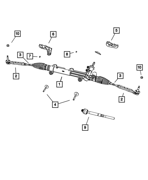 Steering Gear for 2009 Dodge Charger #0