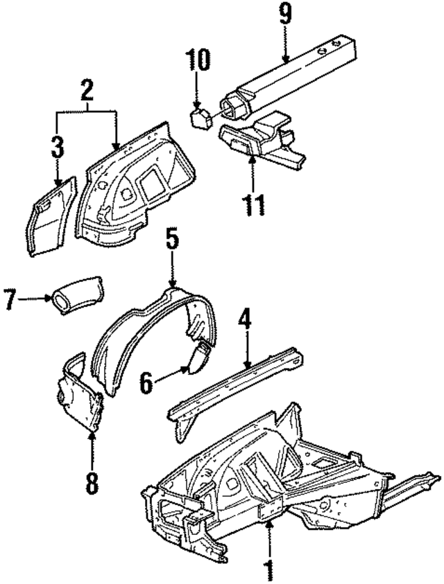 CAP5143 - Body: Apron Assembly for Jaguar Image