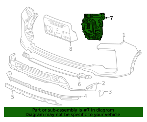 2024-2025 Chevrolet Front Passenger Side Fog Lamp Bezel 84973681 | OEM ...