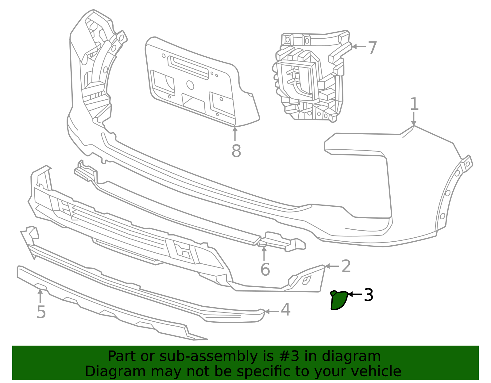 2024-2025 Chevrolet Lower Cover Cover 86506290 GM | GMPartsDirect.com