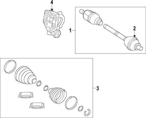 Axle Shafts & Joints for 2012 Land Rover Range Rover Evoque #0