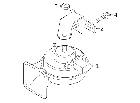 Horn for 2022 Audi e-tron S #0