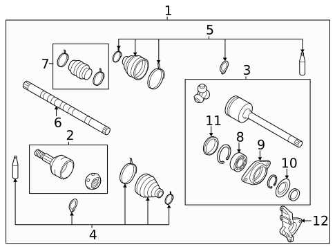 Drive Axles for 2011 Nissan Murano #3