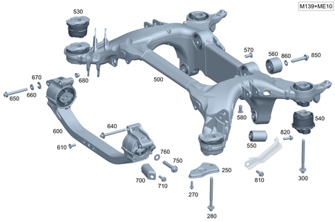 Rear Axle Carrier for 2024 Mercedes-Benz C63 AMG S E Performance #0