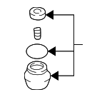 5440338A00 - Suspension: Upper Ball Joints for Hyundai: Sonata, XG300, XG350 Image