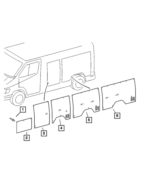 Moldings, Scuff Plates for 2003 Dodge Sprinter 3500 #9