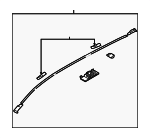 BBM5509L0 - : Roof Molding for Mazda: 3 Image