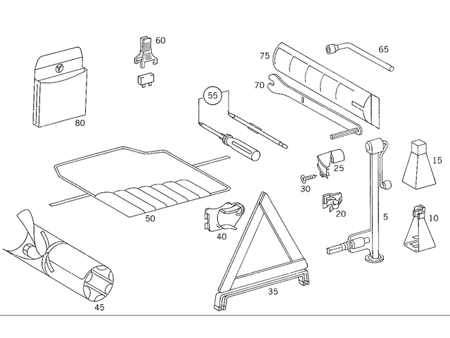 1295830015 - Tools and Accessories: Jack for Mercedes-Benz Image image