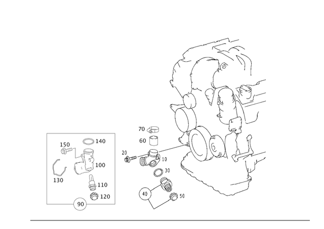 2722000196 - Radiator: Preheater for Mercedes-Benz: C230, C280, C300, C350, C63 AMG, CLK350, CLK550, CLK63 AMG, CLS550, CLS63 AMG, E550, E63 AMG, GL320, GL550, GLK350, ML350, ML63 AMG, R350, SL550, SL63 AMG Image image