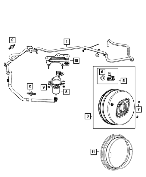 Power Brake Booster for 2015 Jeep Grand Cherokee #0