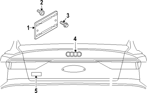 Exterior Trim - Lift Gate for 2024 Audi SQ8 e-tron #0