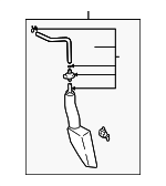 164700D010 - Cooling System: Reservoir Tank for Toyota Image