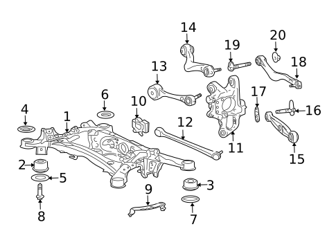 Rear Suspension for 2009 Lexus LS600h #0