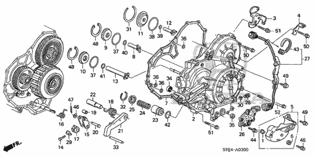 AT Left Side Cover (-'06) for 2005 Honda Odyssey #0