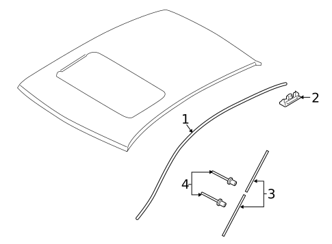 Exterior Trim - Roof for 2018 INFINITI Q70 #0